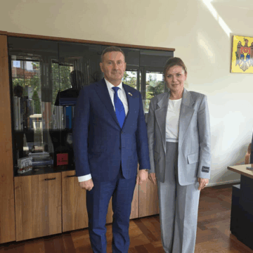 з особистих соцмереж Миколи Скрипковського Микола Скрипковський провів зустріч із послом у Польщі