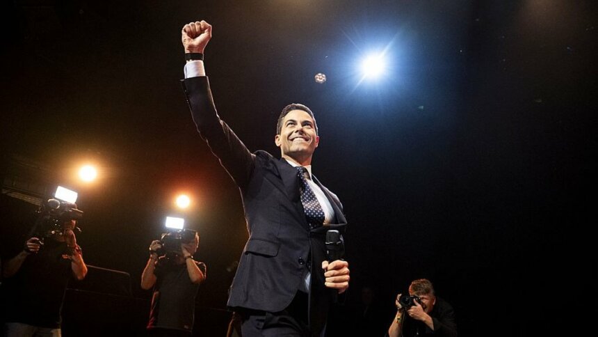 Лідер нідерландської партії D66 Роб Єттен. Getty Images/ROBIN UTRECHT У Нідерландах на виборах лідирує центристська партія