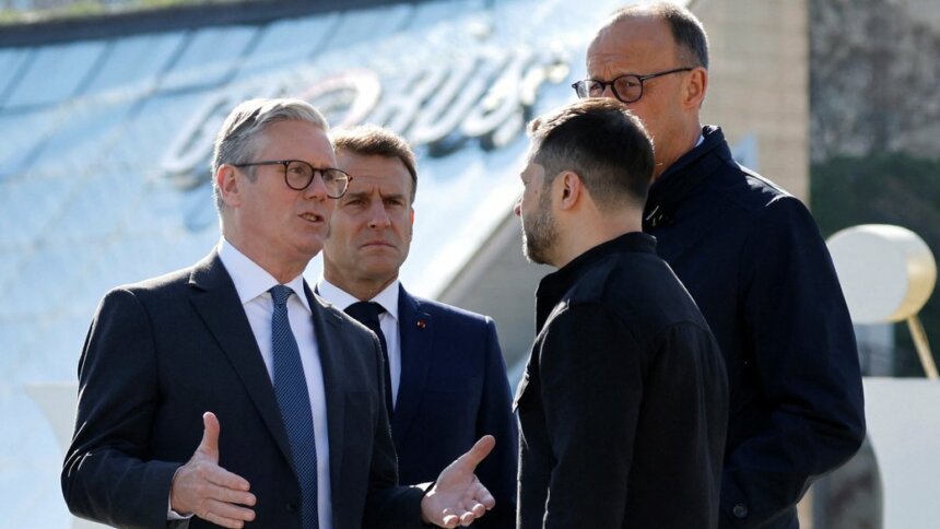 Зеленський веде переговори з Макроном, Стармером і Мерцом