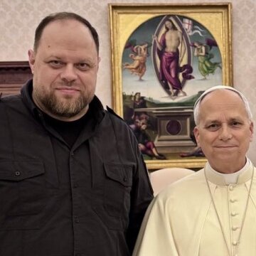 Стефанчук зустрівся з Папою Римським Левом XIV Стефанчук зустрівся з Папою Римським Левом XIV