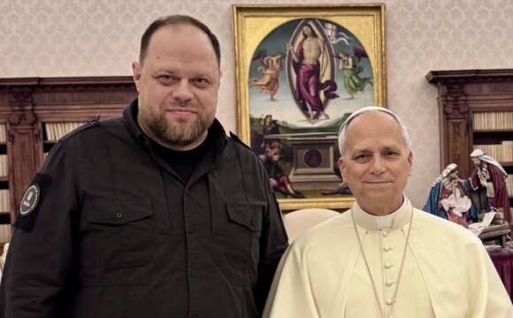 Стефанчук зустрівся з Папою Римським Левом XIV Стефанчук зустрівся з Папою Римським Левом XIV